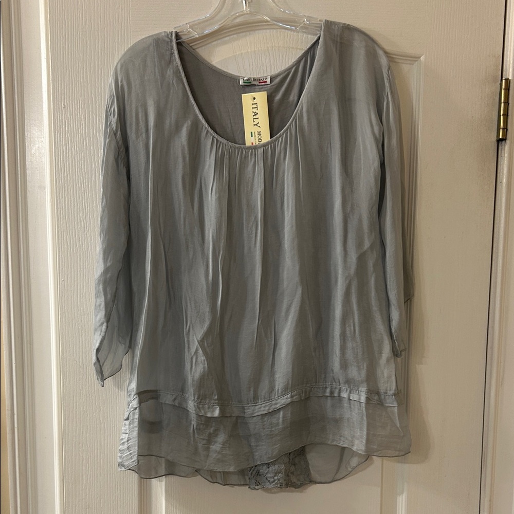 Stylish Gray Blouse by